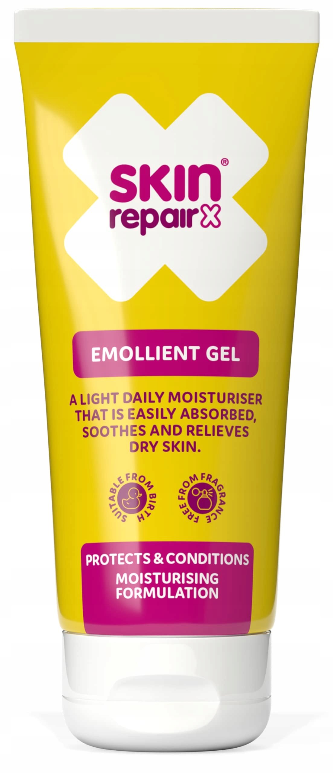 SkinRepairX Emollient Gel - nawilżający żel do ciała na suchą skórę, egzemę i łuszczycę w żółym tubie 100ml