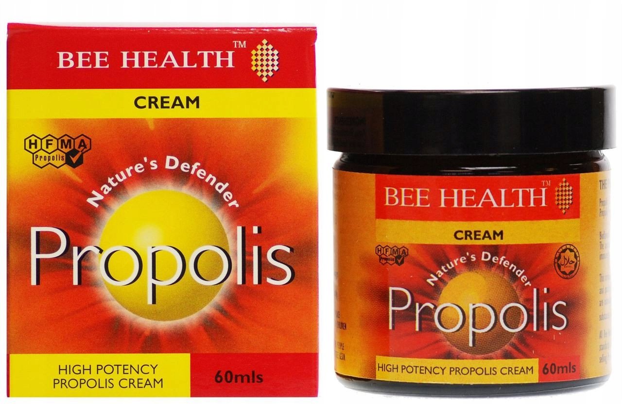 BEE HEALTH krem z propolisem 60ml - regenerujący krem do suchej skóry z wysoką zawartością propolisu